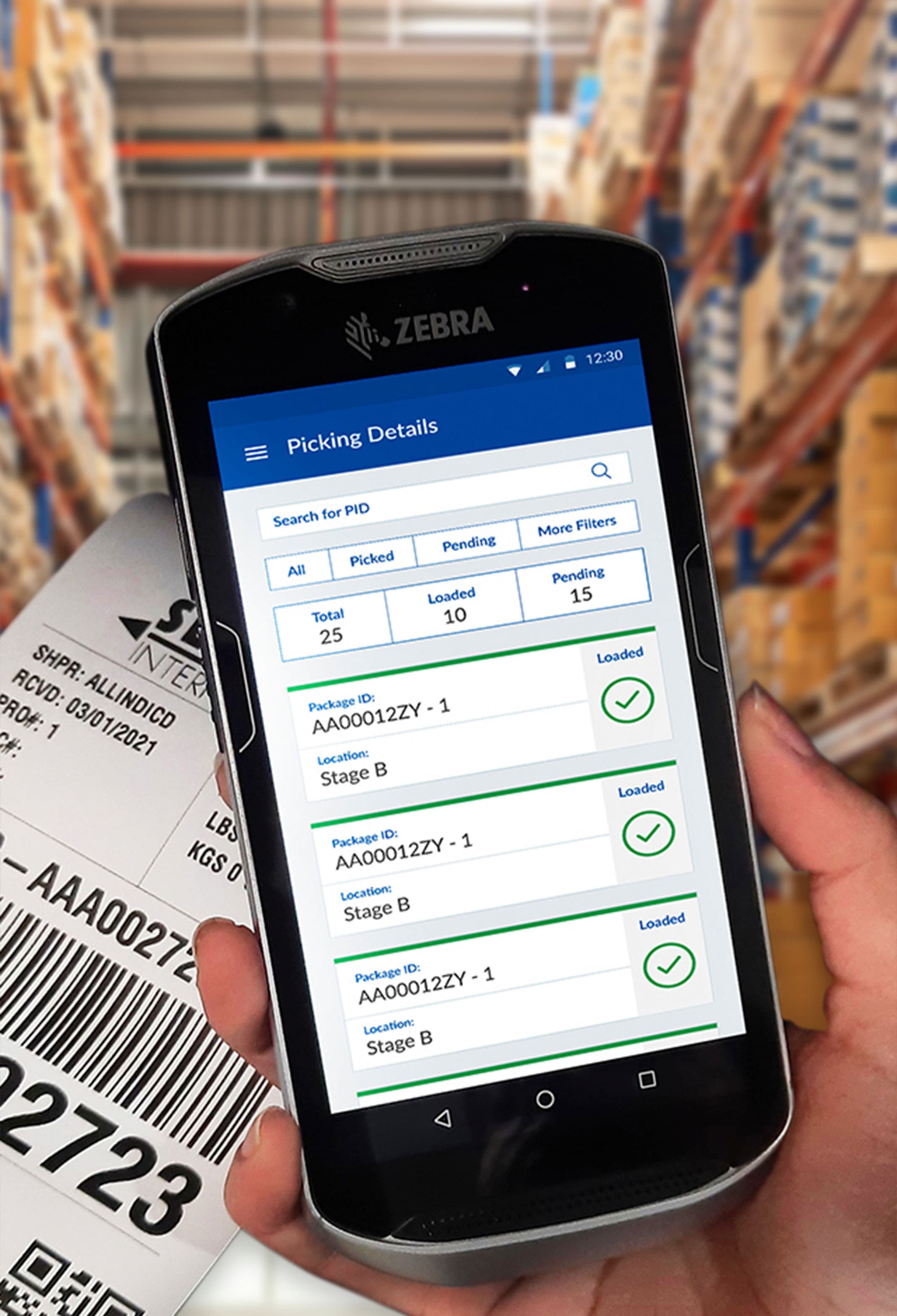 Reduced Inefficiencies & Walking Time with a Custom Warehouse Management System Mobile App