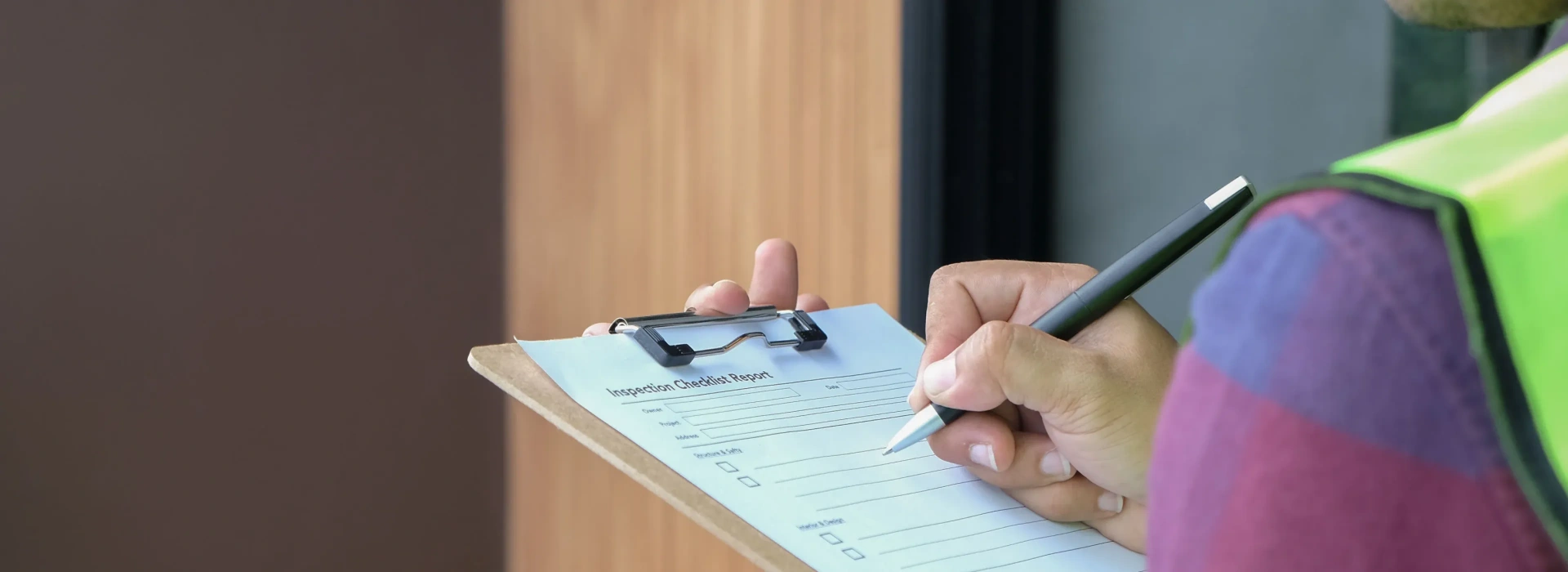 A warehouse cleaning checklist.