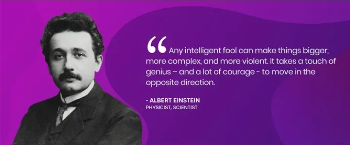 Albert Einstein quote.