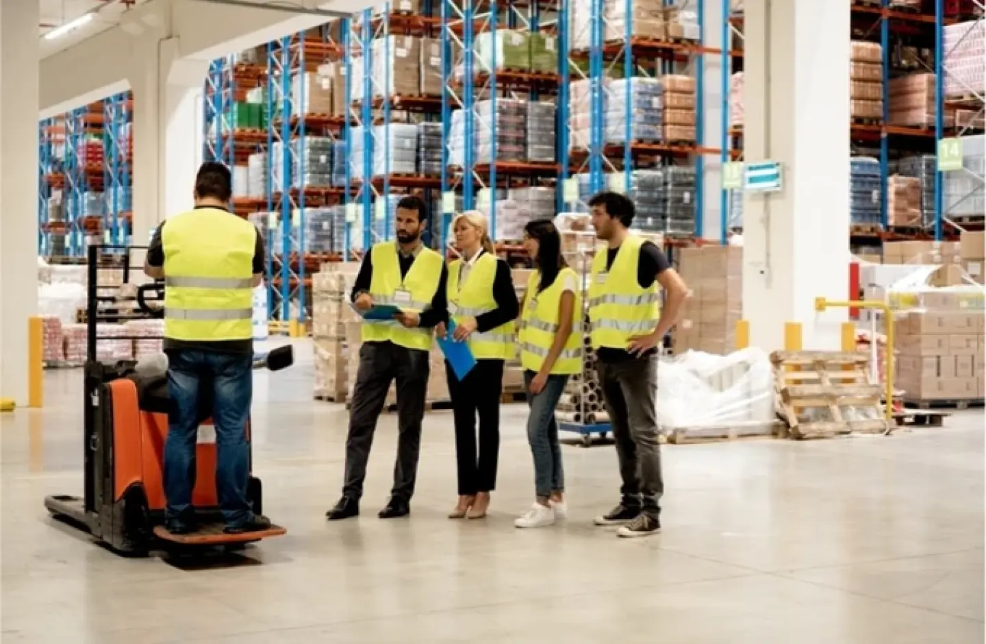 Warehouse activities can be in the form of safety training.