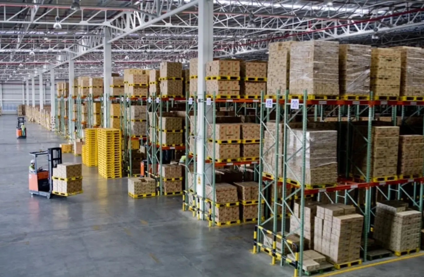 Wide look at a distribution center.