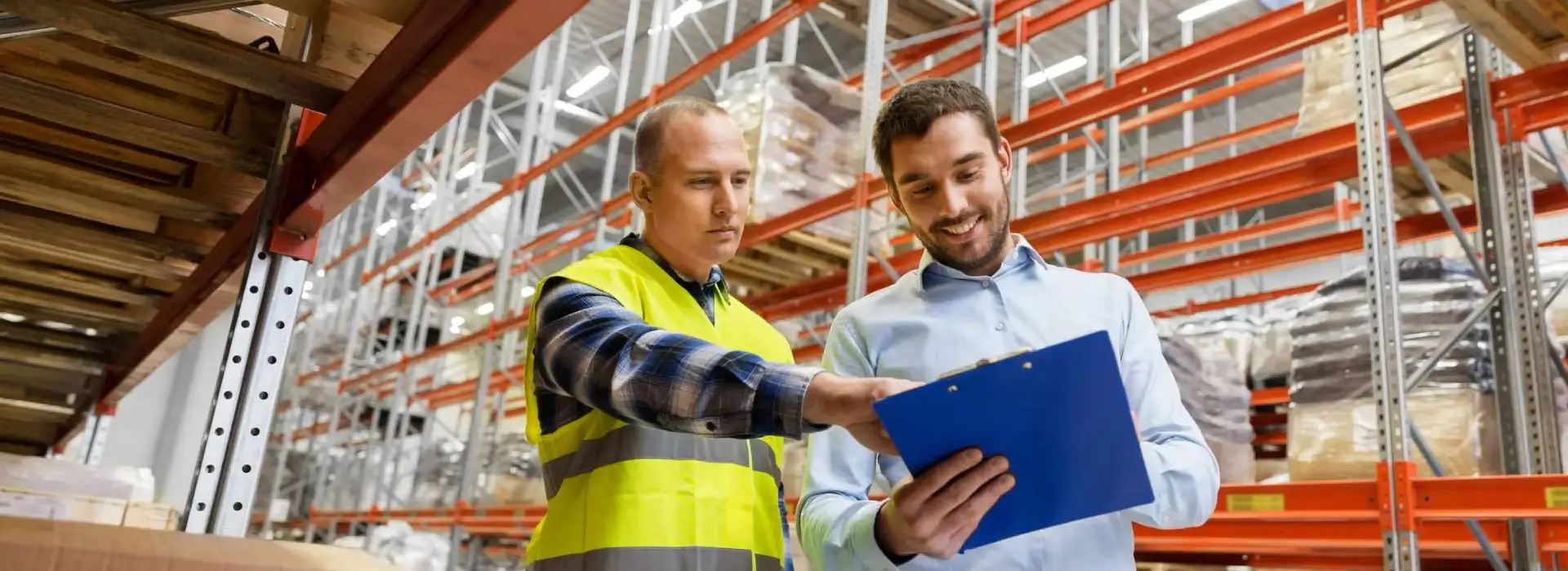 A happy and fulfilled warehouse worker.