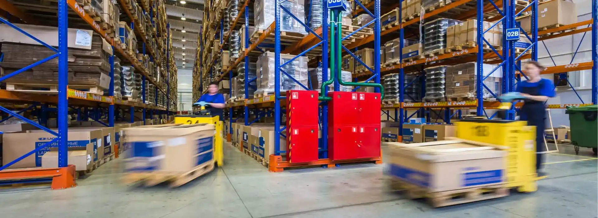 Warehouse operating with maximum warehouse efficiency.